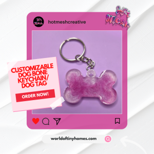 Customizable Dog Bone Keychain/Dog Tag