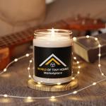 World of Tiny Homes Logo Candle | Scented Soy Candle 9oz